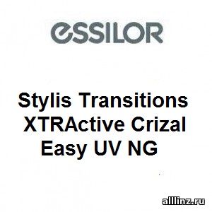 Фотохромные линзы Stylis Transitions XTRActive Crizal Easy UV NG
