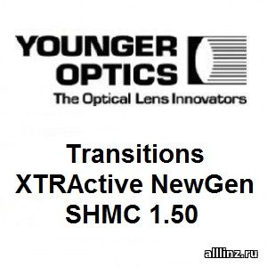 Фотохромные линзы линзы для очков Transitions XTRActive NewGen SHMC 1.50