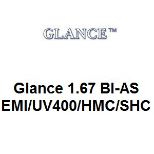 Линзы для очков Glance 1.67 BI-AS EMI/UV400/HMC/SHC