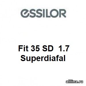 Минеральные линзы для очков Fit 35 SD 1.7 Superdiafal