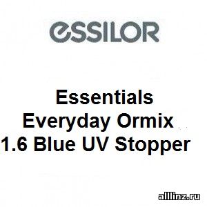 Прогрессивные линзы Essilor Essentials Everyday + Short Ormix 1.6 Blue UV Stopper