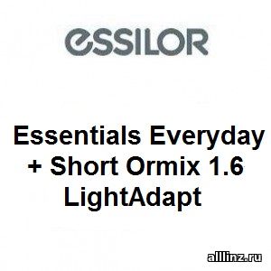 Прогрессивные фотохромные линзы Essilor Essentials Everyday + Short Ormix 1.6 LightAdapt